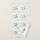 Wasserfarben Snowberry White Cedar Branch Weihnach Badhandtuch Set (Handtuch)