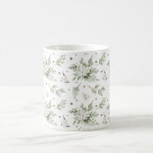 Wasserfarben Snowberry White Cedar Branch Weihnach Kaffeetasse (Mittel)