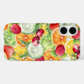 Wasserfarben Sommerfrucht Case-Mate iPhone Hülle (Rückseite (Horizontal))