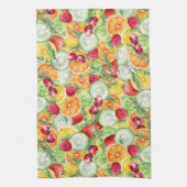 Wasserfarben Sommerfrucht Geschirrtuch (Vertikal)