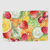 Wasserfarben Sommerfrucht Golfhandtuch (Horizontal)