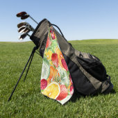 Wasserfarben Sommerfrucht Golfhandtuch (Gras)