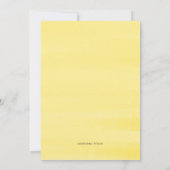 Wasserfarben Sommerfrüchte Blumengebäck Brautparty Einladung (Rückseite)