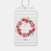 Wasserfarben Sommerliche Blume BlumenMuttertag Geschenkanhänger (Rückseite)