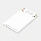 Wasserfarben Sommerliche Blume Farbenfrohe Illustr Post-it Klebezettel (angewinkelt)