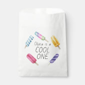 Wasserfarben Sommerpopuläre Eiscreme Geburtstag Geschenktütchen (Vorderseite)