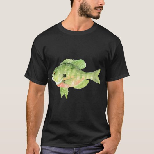 Wasserfarben-Sonnenbarsch T-Shirt (Vorderseite)