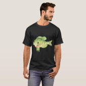 Wasserfarben-Sonnenbarsch T-Shirt (Vorne ganz)