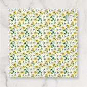 Wasserfarben Sonnenblume Danke Sticker Geschenkanhänger (Rückseite)