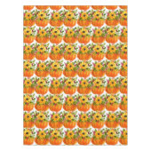 Wasserfarben Sonnenblumen Erntedank Pumpkins Fall Tischdecke (Vorderseite)