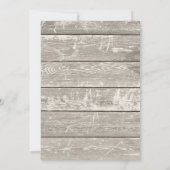 Wasserfarben Sonnenblumen Rustikales Brautparty Einladung (Rückseite)