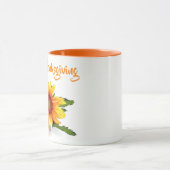 Wasserfarben-Sonnenblumen-Tasse Tasse (Zentrum)