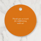 Wasserfarben Sonnenblumen und Pumpkiner Herbsthoch Geschenkanhänger (Rückseite)