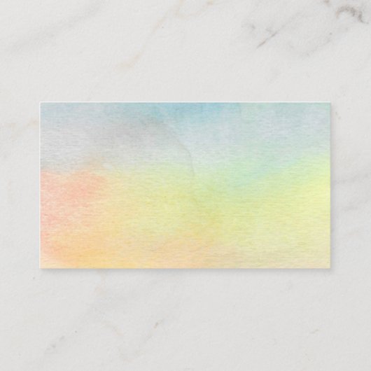 Wasserfarben Sonnenblumendusche Windelwaschmaschin Begleitkarte (Rückseite)