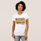 Wasserfarben Sonnencreme, feine Baumwolle T - Shir T-Shirt (Vorne ganz)