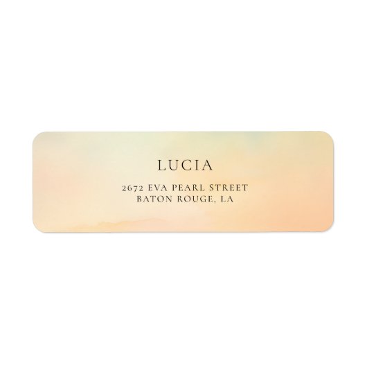 Wasserfarben Sonnenuntergang Cloud 9 Brautparty-Ad (Vorne)