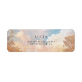 Wasserfarben Sonnenuntergang Cloud 9 Brautparty-Ad (Vorne)