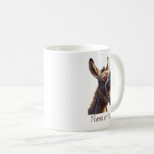 Wasserfarben Spaß lachen Donkey Burro Custom Kaffeetasse (VorderseiteRechts)