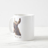Wasserfarben Spaß lachen Donkey Burro Custom Kaffeetasse (Vorderseite Links)