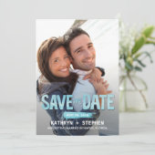 Wasserfarben speichern die Datumskarten Save The Date (Stehend Vorderseite)