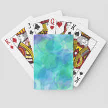 Wasserfarben-Spielkarten