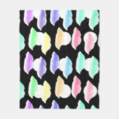 Wasserfarben-Splash! Fleecedecke (Vorderseite)