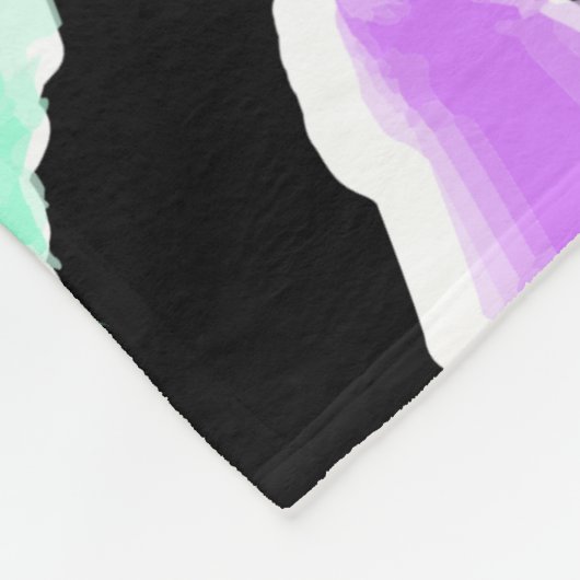 Wasserfarben-Splash! Fleecedecke (Ecke)