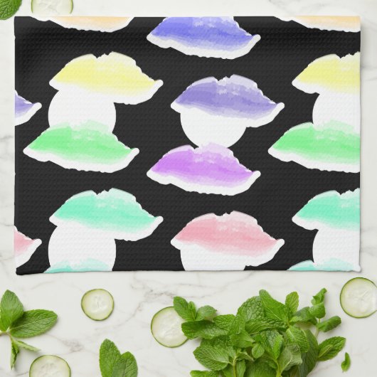 Wasserfarben-Splash! Geschirrtuch (Gefaltet)