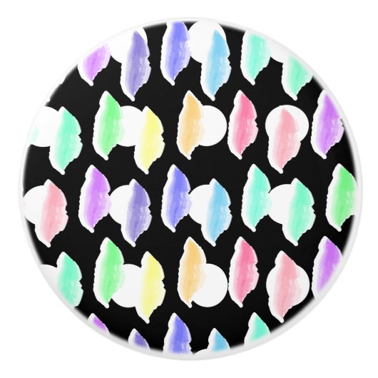 Wasserfarben-Splash! Keramikknauf (Vorderseite)