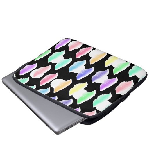 Wasserfarben-Splash! Laptopschutzhülle (Vorne Knopf)