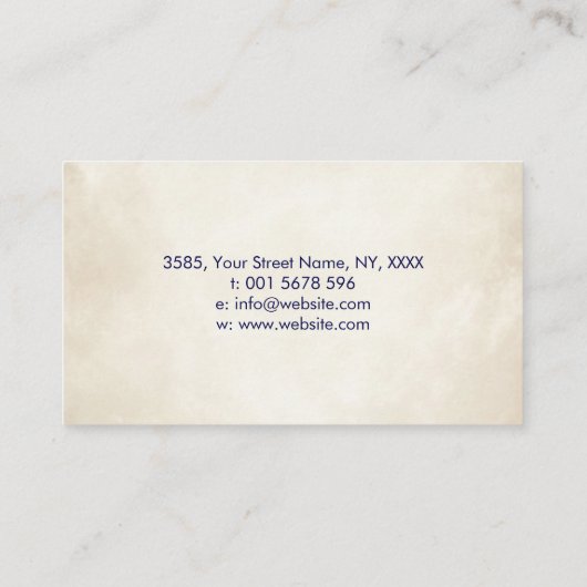 Wasserfarben-Spritzer Visitenkarte (Rückseite)