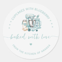 Wasserfarben-Standmixer Gebacken mit Liebe Bäckere
