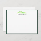 Wasserfarben-Stationierung Mitteilungskarte (Vorne/Hinten)