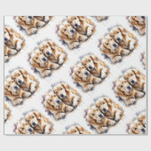 Wasserfarben Stilpinguin Bird Wilderness Art Geschenkpapier (Flach)