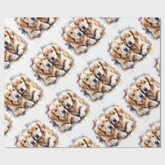 Wasserfarben Stilpinguin Bird Wilderness Art Geschenkpapier (Flach)