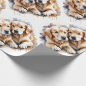 Wasserfarben Stilpinguin Bird Wilderness Art Geschenkpapier (Ecke)