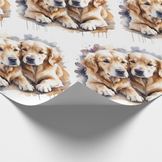 Wasserfarben Stilpinguin Bird Wilderness Art Geschenkpapier (Ecke)