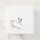 Wasserfarben-Storchenbaby-Dusche Danke Geschenkanhänger (Beispiel)