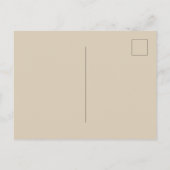 Wasserfarben Strand Möwe Personalisiert Postkarte (Rückseite)