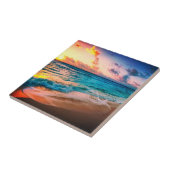 Wasserfarben, Strand und Meer, Himmel Fliese (Seite)