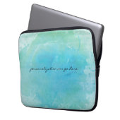 Wasserfarben Strand Wasser Meer Laptop-Tasche Laptopschutzhülle (Vorderseite Links)