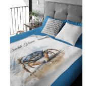 Wasserfarben-Strandkrabbe, individuell Fleecedecke