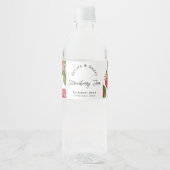 Wasserfarben Strawberry Jam Wrap-around Label Wasserflaschenetikett (Vorderseite)