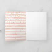 Wasserfarben-Streifen Gold Stars Karte (Innenseite)