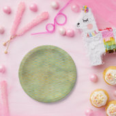 Wasserfarben-Streifen im Bereich von Sage Green & Pappteller (Party)