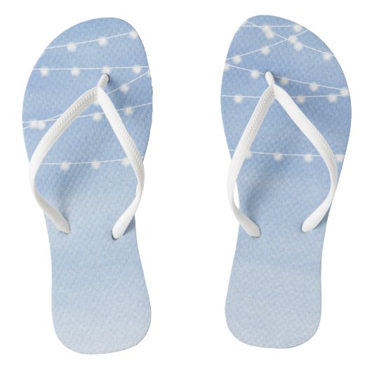 Wasserfarben-String-Lichter Flip Flops Badesandalen (Fußbett)
