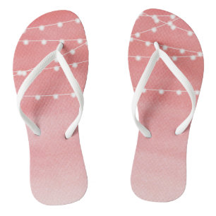 Wasserfarben-String-Lichter Flip Flops Badesandalen