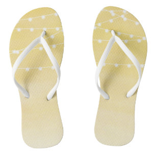 Wasserfarben-String-Lichter Flip Flops Badesandalen