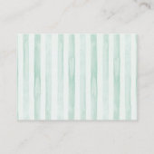 Wasserfarben-Succules Babydusche Windelwindeln Begleitkarte (Rückseite)