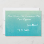 Wasserfarben-Suitup Werden Sie mein Trauzeuge? Einladung (Rückseite)